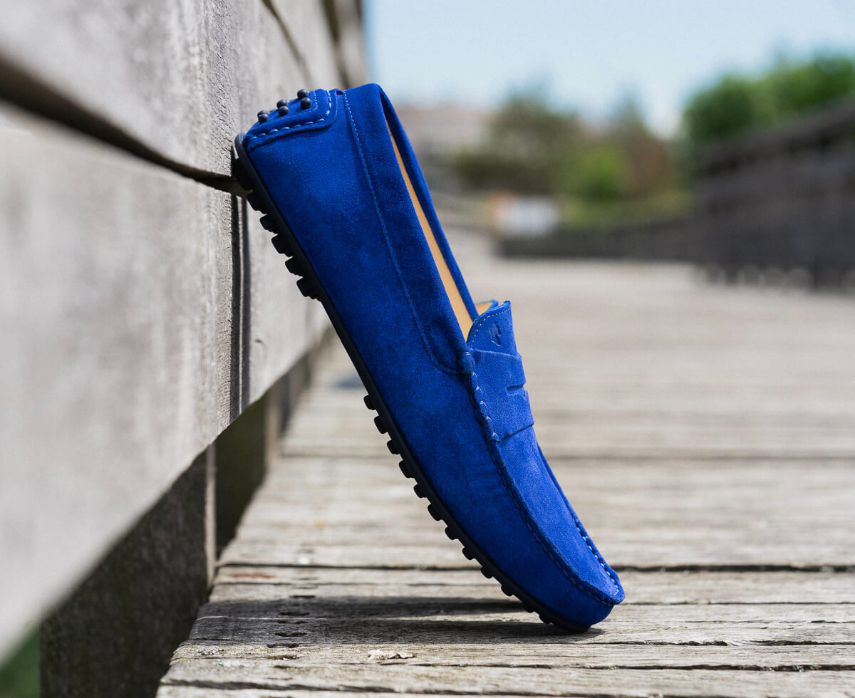 Mocassin homme bleu 2024 roi