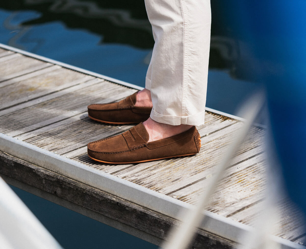 Mocassins Relax en cuir ou en veau velours pour homme Ypsons